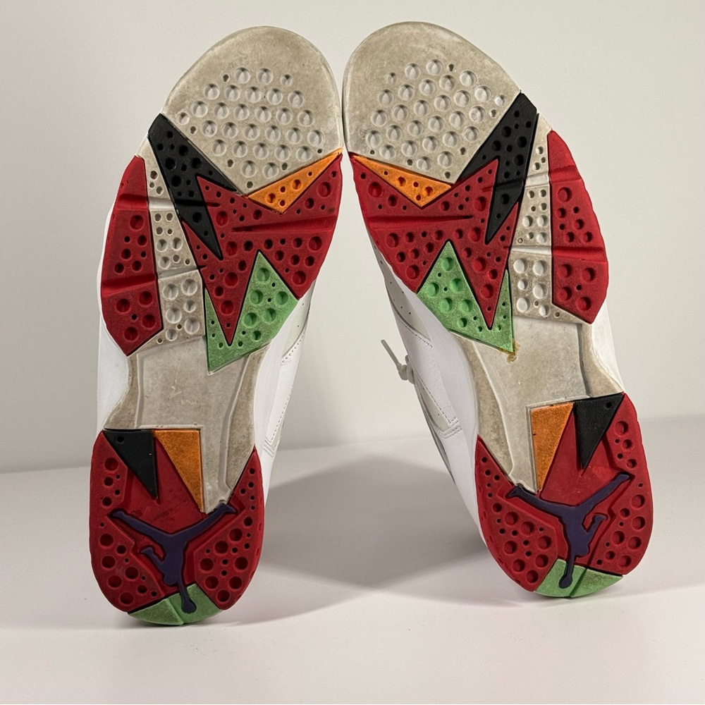 Air Jordan 7 Retro Hare White True Red Men's Size 12 - 304775-125 - Picture 8 of 13